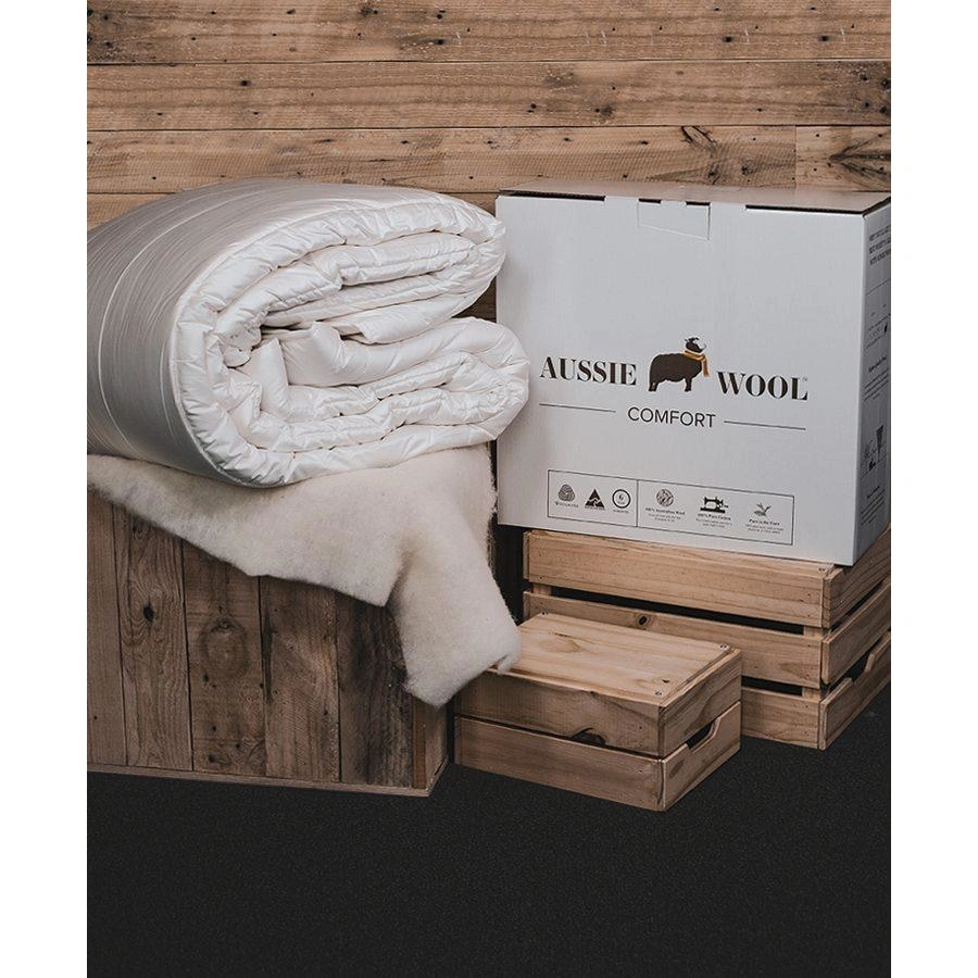 Cozy Aussie Wool Quilt Dream 250GSM Warmth Sleep Sanctuary Comfort Pure Bliss
